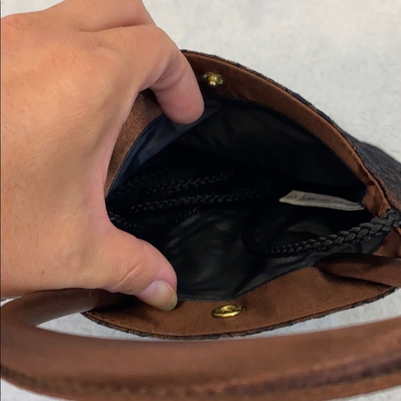 VICTORIAS SECRET handbag brown black lace - Picture 6 of 7